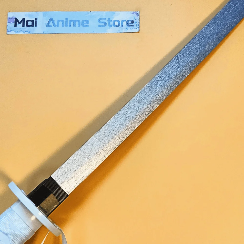 40in روكيا الأبيض كاتانا الأصلي الساموراي صابر حجم اليابانية كاتانا النينجا بليتش أنيمي السيف تأثيري الدعامة شفرة سكين لعبة هدية #3