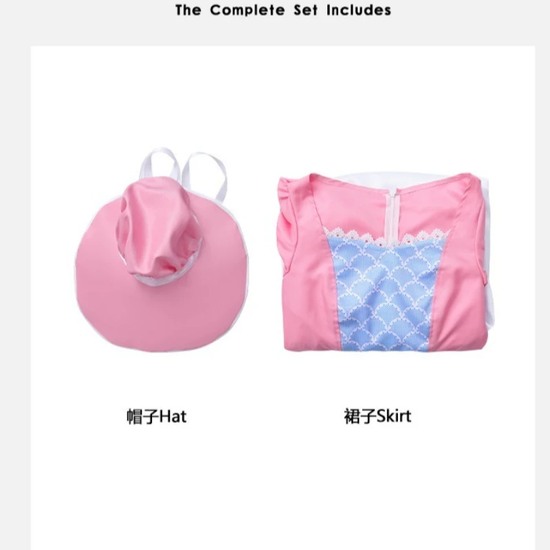 Anime Bo Peep Cosplay Costume Women Girls Dress Bopeep Costume Outfit With Hat Halloween Birthday Party Disguise Suit Kids Adult view 5
