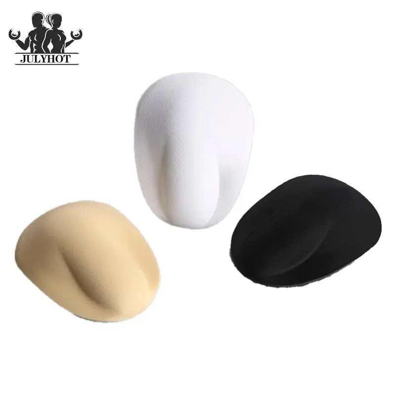 Swimsuit Enhancer Sponge Pad For Men Inside Front Protection Cup Push Up Underpants Padded Swimwear Protective Sponge For Male