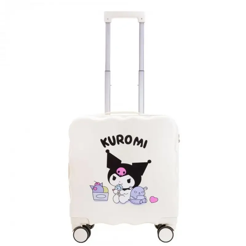 Koper Hello Kitty Tas Perjalanan Kotak Naik Pesawat untuk Anak-anak Tas Perjalanan untuk Wanita Kotak Troli Mini Jarak Pendek dengan Kata Sandi
