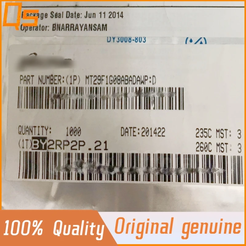 

New Original MT29F1G08ABADAWP:D TSOP-48 stores 1Gb (128Mx8) flash memory