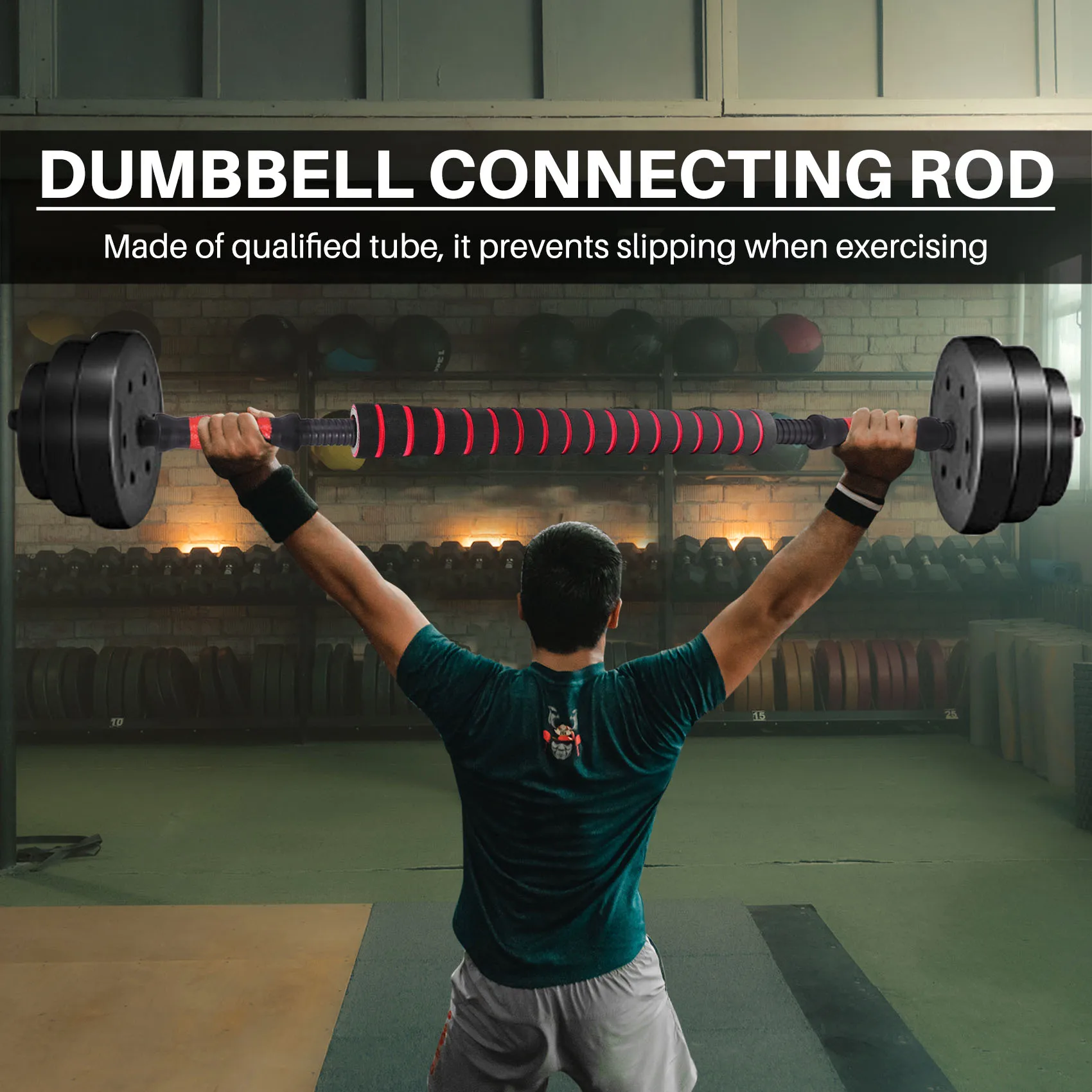 A44T40cm Шатун для гантели, соединительная штанга, аксессуары для тяжелой атлетики для домашнего тренажерного зала