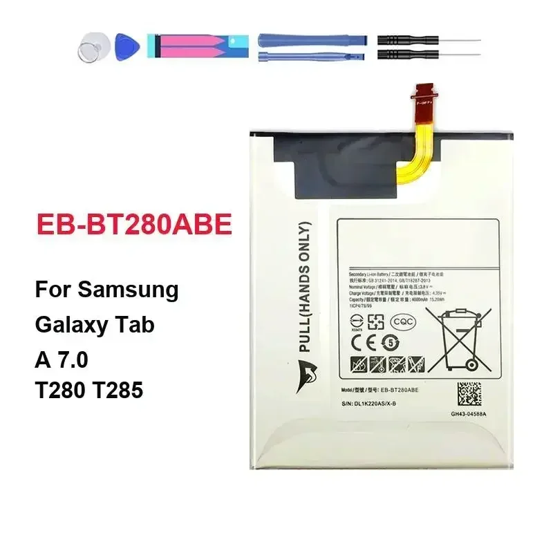 For Samsung Galaxy Tab A 7.0 T280 T285 EB-BT280ABE Tablet Battery 4000mAh Environmentally Friendly