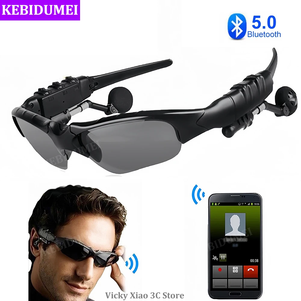 

Bluetooth 5.0 Headset Glasses TWS Wireless Earphones Waterproof Noise Reduction Earbuds Outdoor Headphones with Mic for Xiaomi