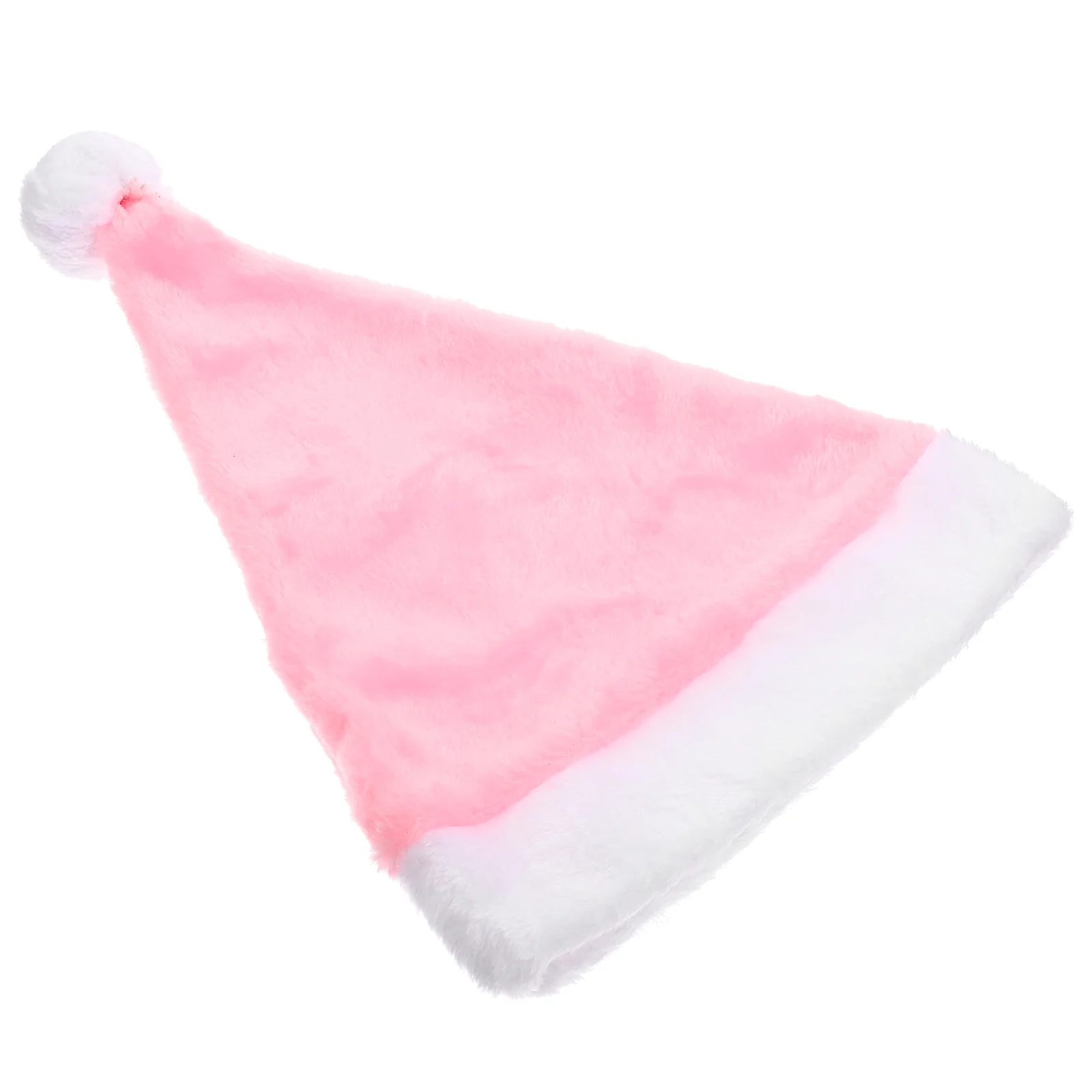 Xmas Holiday Hat Plush Santa Kids Christmas Gifts Costume Shine Pink Claus for Green Hats Men