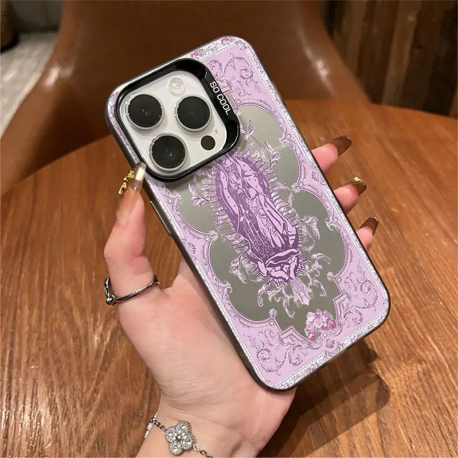 パープル マドンナ iPhone 17～11 Pro Max Plus用スマホケース