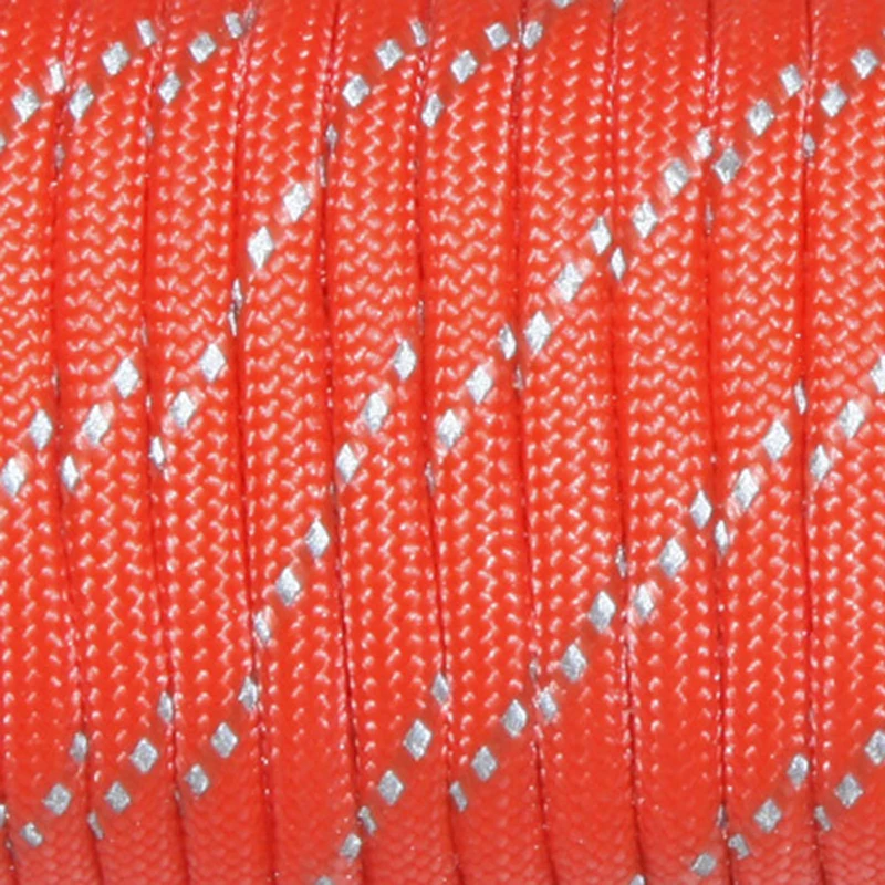 1PCS New Reflective Material 7 Core 100FT Reflective Parachute Cord Lanyard Paracord For Buckles Bracelet  12 Colors
