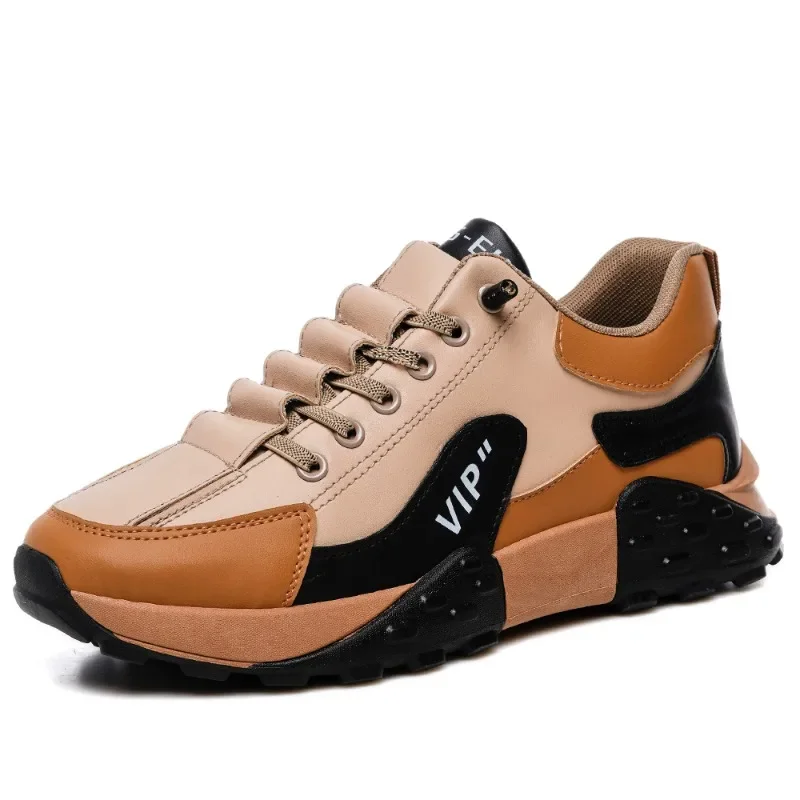 Fashion 2023 Cross-tied Men's Vulcanize Shoes New Sewing Hot Sale Round Toe Casual Breathable Anti-slip Outdoor Classic Sneakers image 6