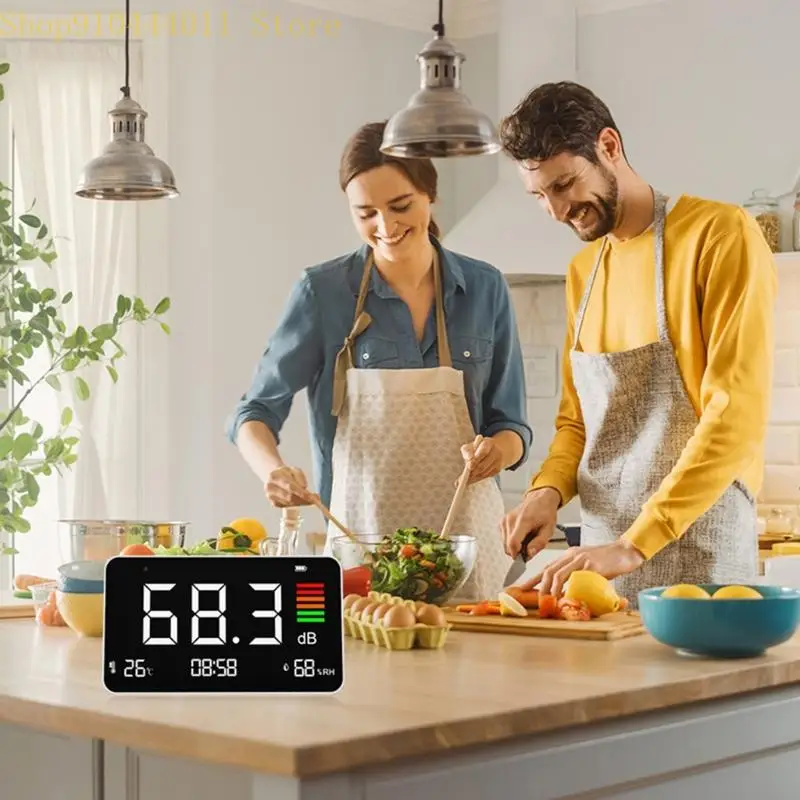 28GF Oplaadbare SPL Ruisniveau Meter Decibel Meter Desktop Sound Level Tester