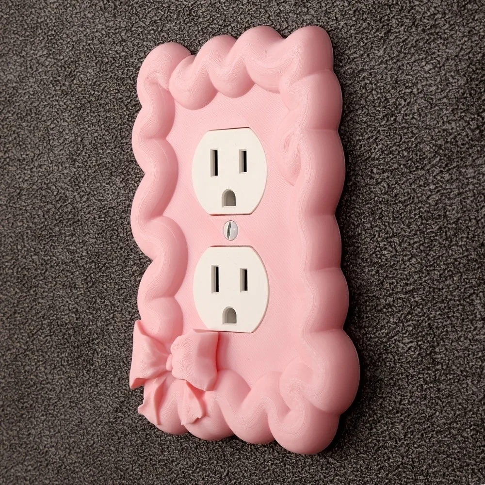 Creative Light Switch Guard Covers Self-Adhesive Removable Switch Stickers 3D Printed Decorative Switch Frame Cover Kitchen