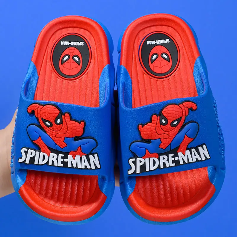 Disney Children\'s Cartoon Sandals Home Slippers Summer Bathroom Soft Bottom Anti-skid Boys Red Shoes Size 24-41