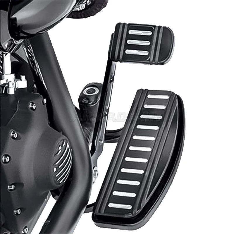 Motorcycle Pedal Pad Cover CNC Foot Pegs Footrest For Harley Dyna Switchback Cross Bones Heritage Softail Fat Boy Slim Deluxe view 6