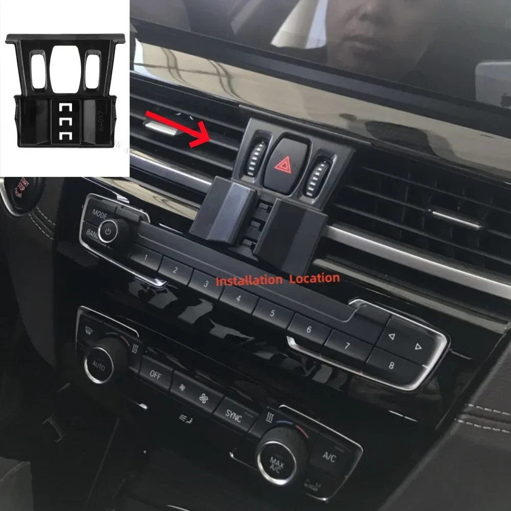 حامل هاتف السيارة قوي خاص كتيفة ثابتة قاعدة لسيارات BMW X2 F39 2016-2022 15 واط شحن لاسلكي قابل للتعديل اكسسوارات السيارات