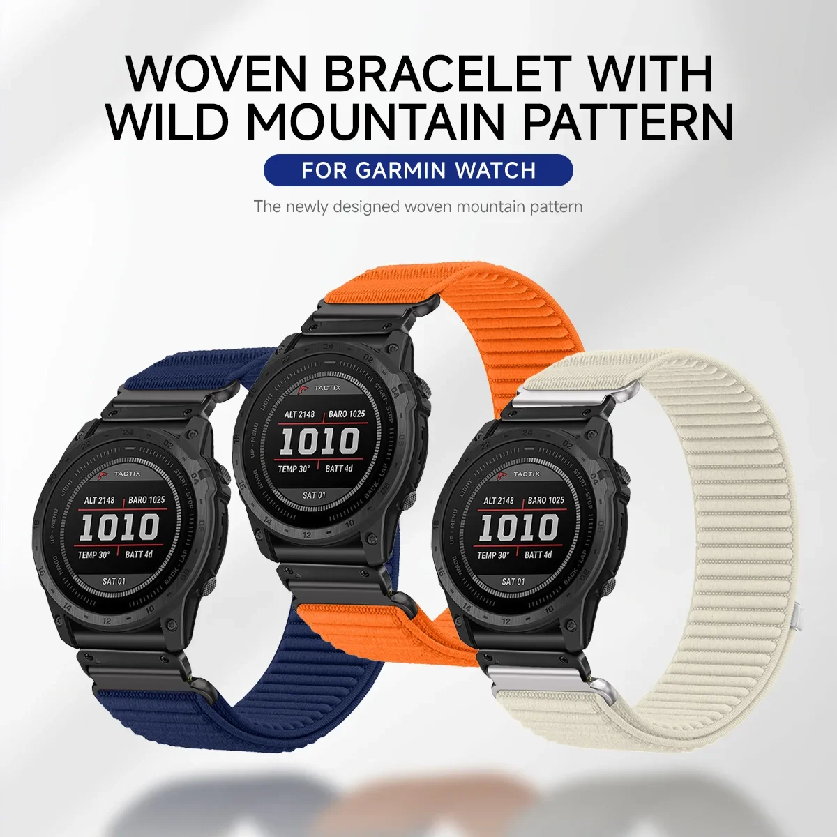 22 مللي متر 26 مللي متر الإفراج السريع النايلون حلقة حزام ل Garmin Fenix 8 7X Fenix 6X 6 5X 5Plus Tactix7 Forerunner 965 955 945 إندورو 3 الفرقة