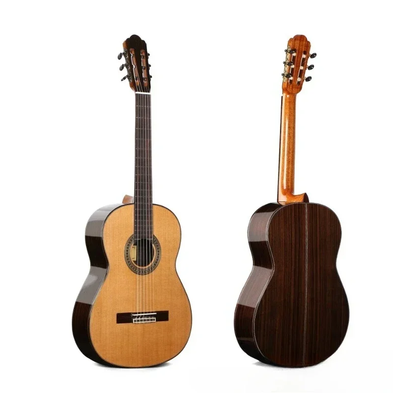 Full single classical guitar 39 inch performance grade classical guitar red pine surface single rose wood veneer