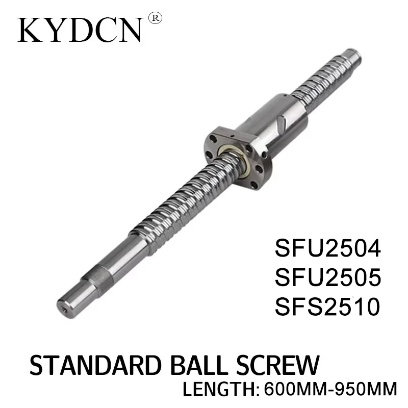 SFU2505 SFU2504 SFS2510 Ballscrew Customizable Any Size Processing Mode Use For 3D Printer Ballnut Ball Screw End Machined CNC