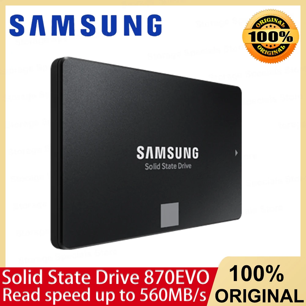 NEW SAMSUNG 870EVO Internal Solid State Drive 2.5'' SATA III Hard Disk 1TB 2TB 4TB 250GB 500GB for Laptop PC Desktop Interna SSD