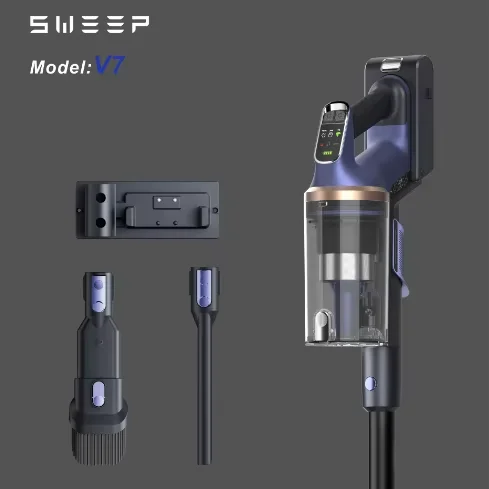 650W Hand Held Brushless Cordless Portable Stick Cyclone Vacuum Cleaner for Household Pet Carpet Cleaning Dust Collection