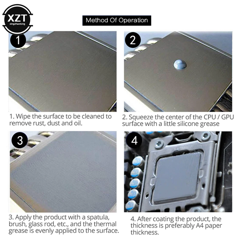 จาระบีความร้อนคอมพิวเตอร์ซีพียูแบบกระป๋องจาระบีความร้อนแบบ Hy510