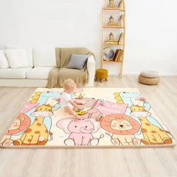 200x180cm Thick 1cm Giraffe Lion Baby Play Mat Puzzle Children's Mat Baby Climbing Pad Kids Rug Baby Game Mats Toys for Children