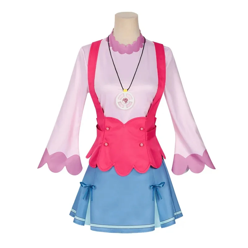 

Pink Princess Dress Anime Pretty Cure Akechi Anna Cosplay Costume Tops Adult Woman Daily Party Suit Performance Disguise Wear hf