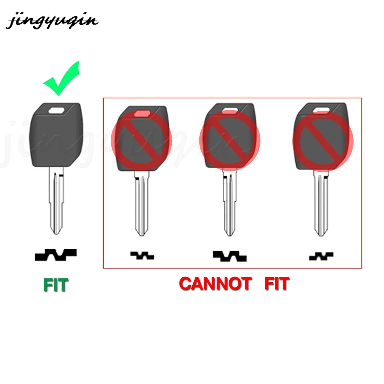 jingyuqin 2Buttons Modified Car Key Shell For KIA Sportage Spectra Rio Morning For Hyundai Santa Tucson Verna Aceent Avante