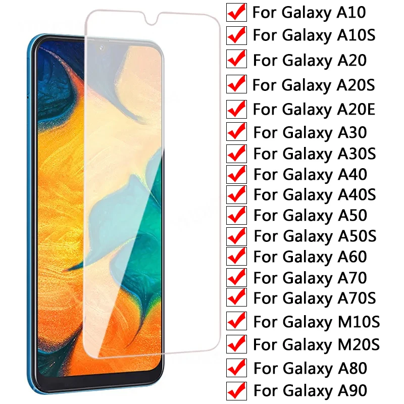 

9D закаленное стекло для Samsung Galaxy A90 A80 A70 A60 A50 A40 A30 A20 A10, защита экрана на Samsung A10S A20E M10S M20S, стекло