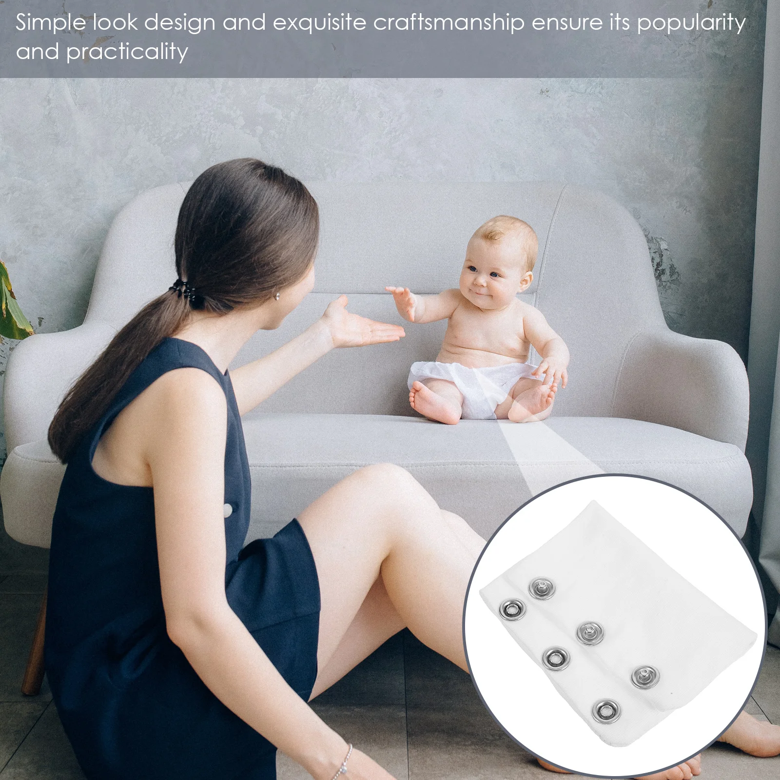 

Baby Bodysuit Extender Double Layer Cotton White Jumpsuits Extend Snaps Regeneration Harness Tights Shapewear Crotch Wear