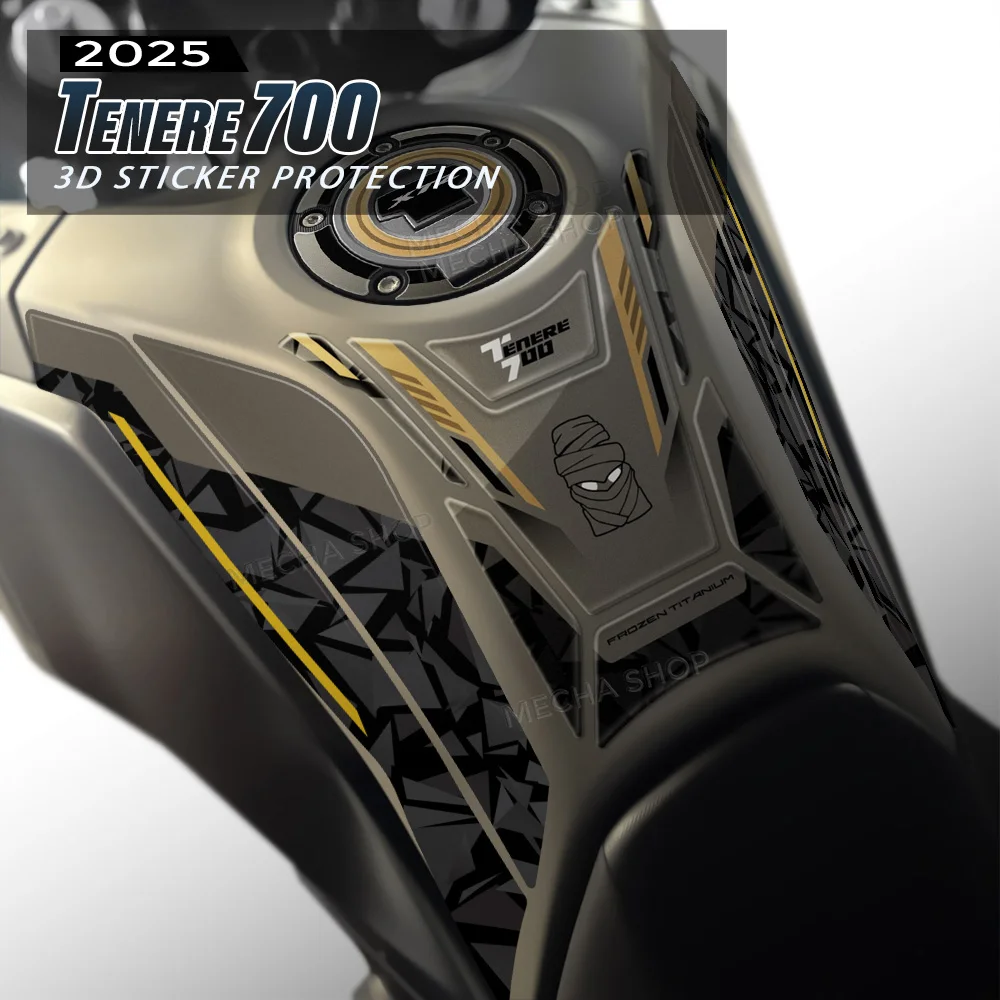 

For Tenere700 2025 Stickers 3D Gel Stickers Ténéré 700 Accessories Tank Pad Protection Kit