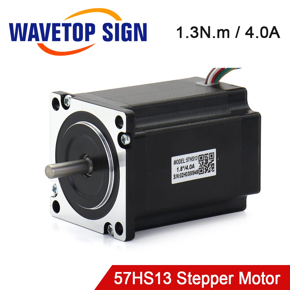 

WaveTopSign Leadshine Nema23 2Phase Stepper Motor 57HS13 1.3N.m 4A for Co2 Laser Cutting and Engraving Machine