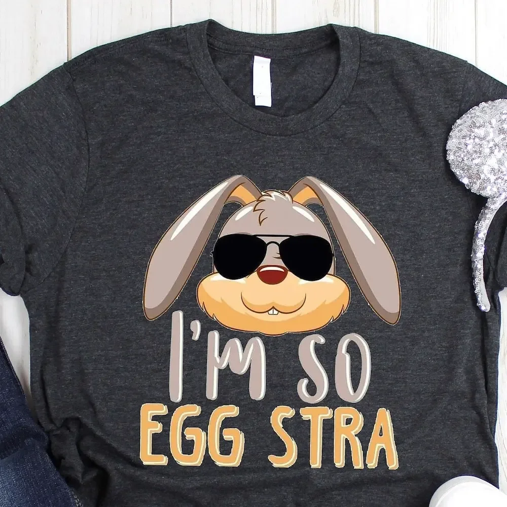 I'M So Egg Stra T Shirt Funny Easter Bunny Kids Rabbit Cool Toddler