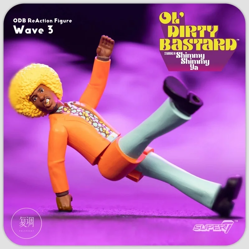 

In Stock Super7 Ol' Dirty Bastard ODB Shimmy Shimmy Ya ReAction Figure Music HipHop Toy Model Toy Collection Gift Birthday