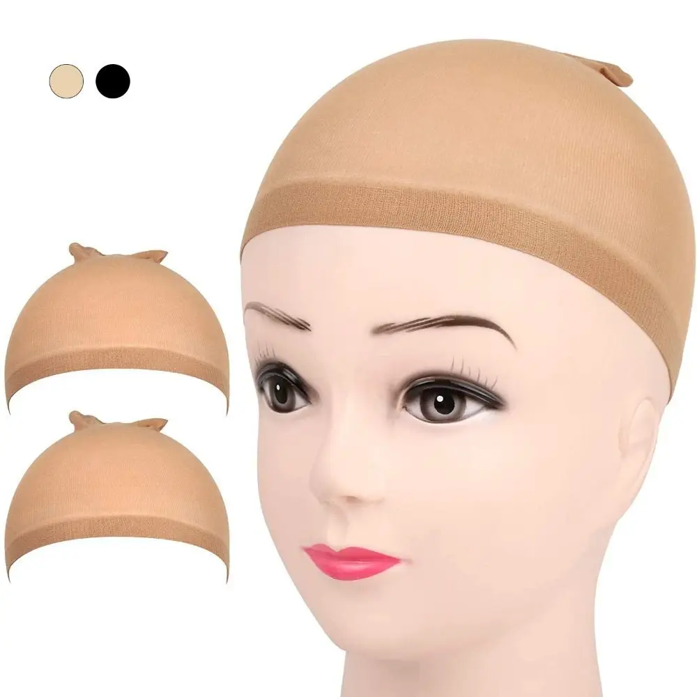 2 Pieces High Quality Stretchy Nylon Wig Cap Breathable Multicolor Nylon Wig Caps Stocking Wig Caps Women&Men