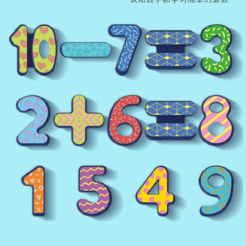 Montessori Kinderspeelgoed Educatief Plastic Drukke Bordspellen Kinderen Wiskunde Peuter Geometrisch Blok voor Babysorteerder Magnetisch Vissen