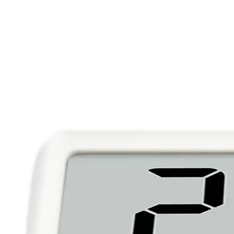 Large LCD Digital Wall Clock With Temperature Humidity Display Desk Alarm For Home Kitchen Office Bathroom PVC Black White