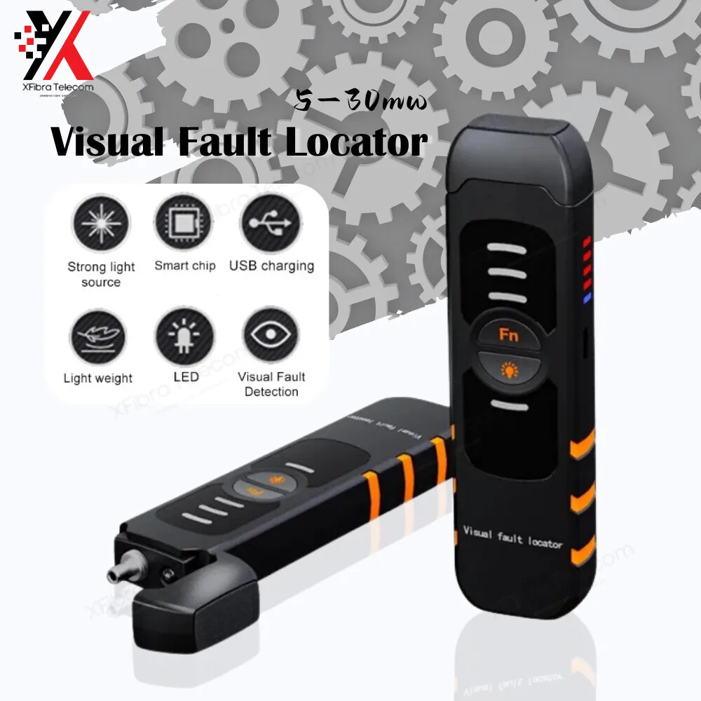 

Handheld Power Meter 5-30MW Tester Pen VFL Red Light Optical Fiber Optic 5-30Km Visual Fault Locator