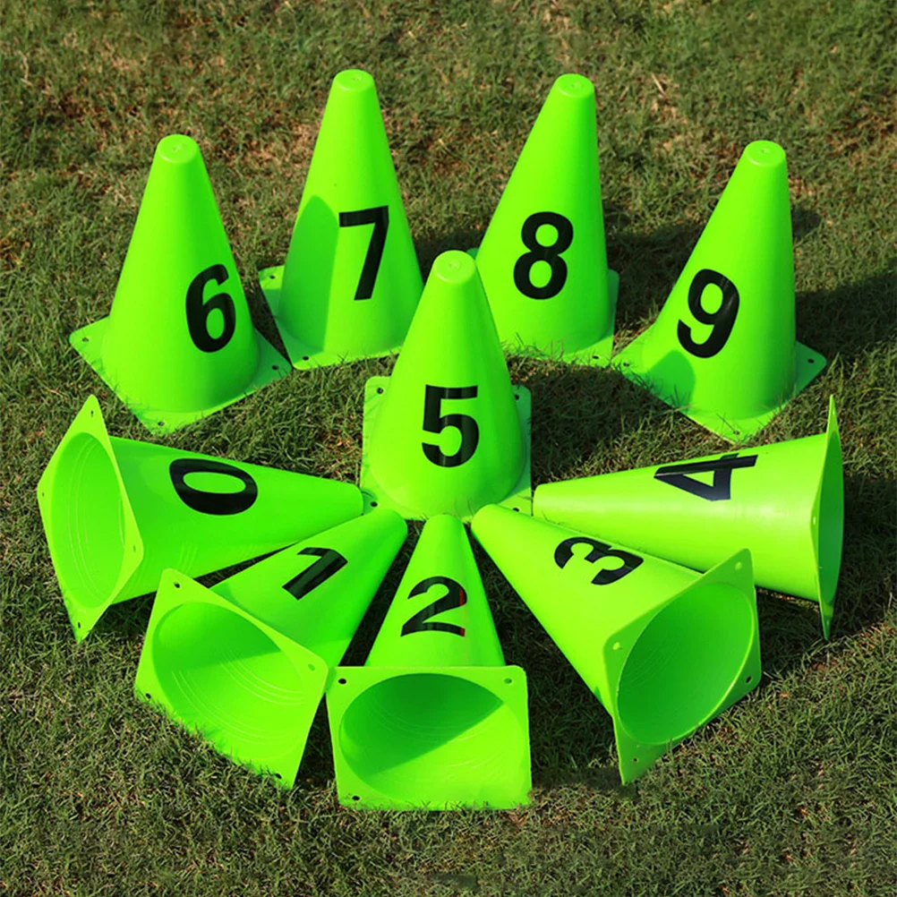 1 conjunto de baldes de treinamento de futebol pe de alta qualidade barriles de sinal de futebol antidrop resistente ao desgaste para esportes cones de treinamento de bola de futebol