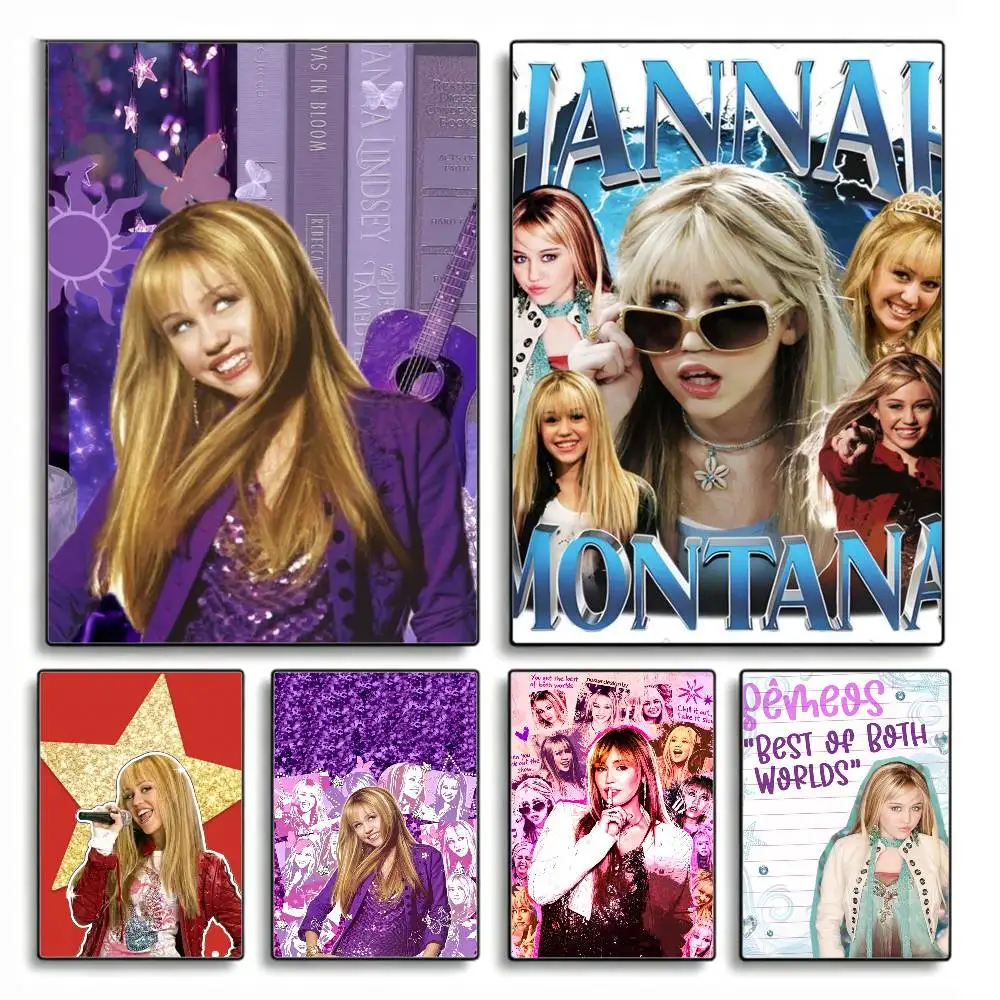 

HM H-Hannah M-Montana Poster HD Self Adhesive Waterproof Wall Art Ideal for Home Office Dorm Gift