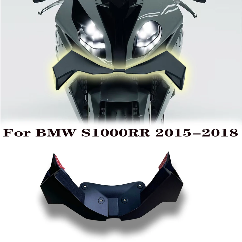 

For BMW S1000RR 2015 2016 2017 2018 Motorcycle Front Winglets Fairing Fixed Wing Spoiler