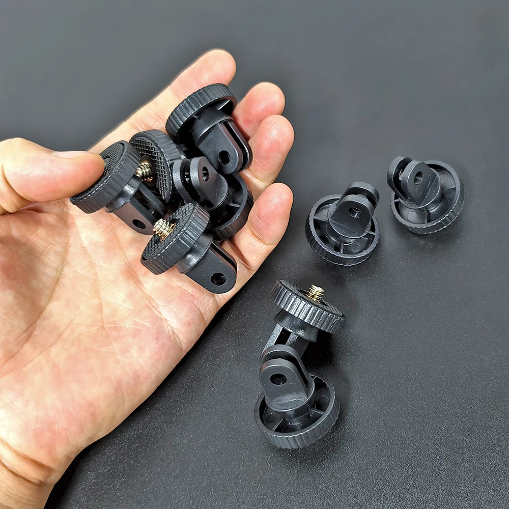 Accessories Kit Adapter Mounts for Gopro 13 12 11 10 9 8 7 6 5 4 3 2 1/4-20 Screw Adapter for Go Pro Hero YI 4K SJ4000 EKEN H9R