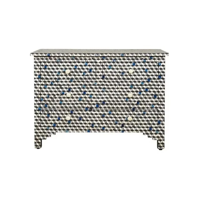 

Design multi-drawer living room cabinets household bone inlaid furniture