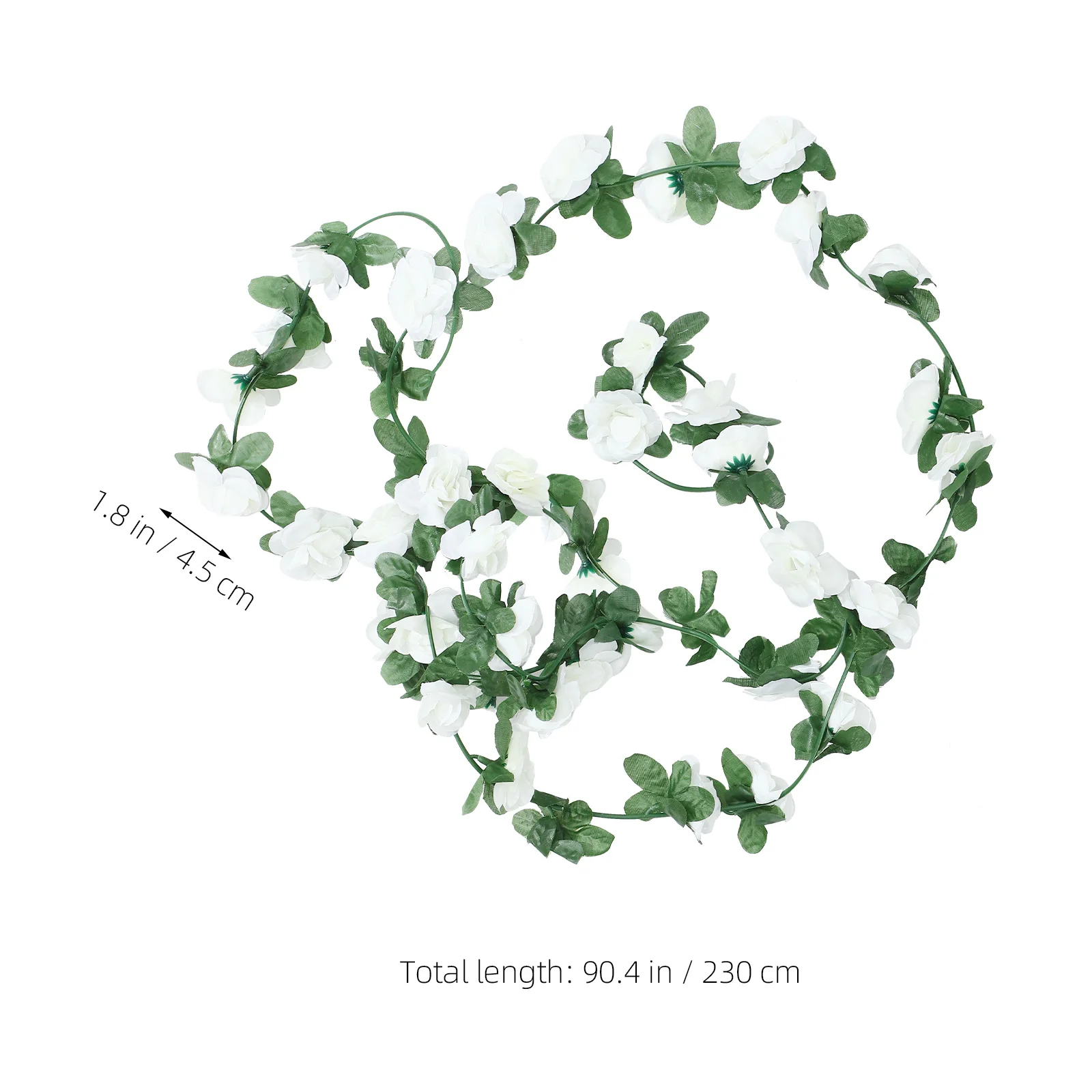 

6Pcs Artificial Rose Vine Hanging Floral Garland Decor Fresh Color Fade-Resistant No Water Required for Christmas Thanksgiving