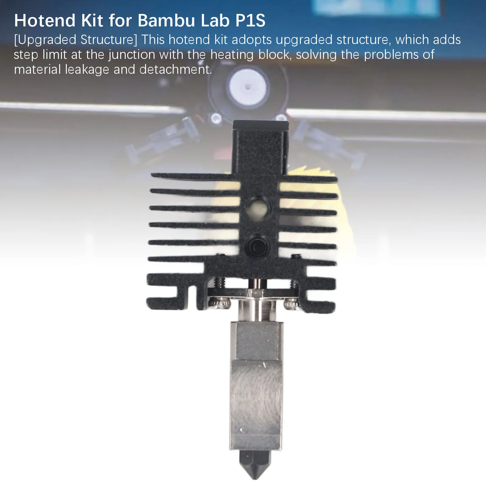 

Комплект Hotend, сопло из закаленной стали 0,2 мм, экструдер Hot End с вентилятором 2510 для 3D-принтера Bambu Lab P1P P1S