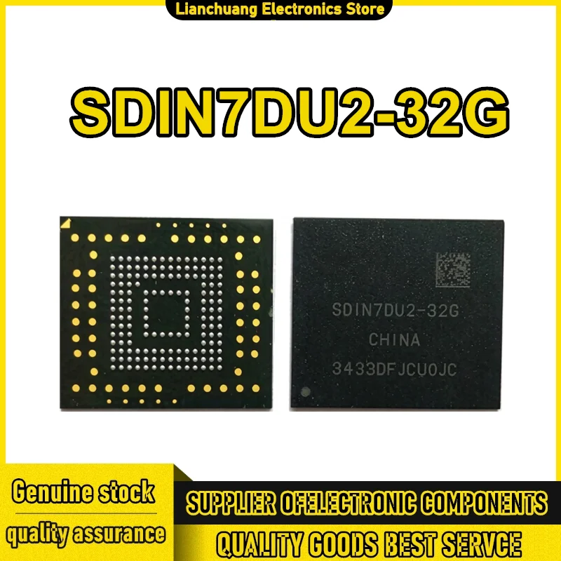 SDIN7DU2-32G BGA153 32G EMMC storage IC font library version 4.41 New Original in Stock