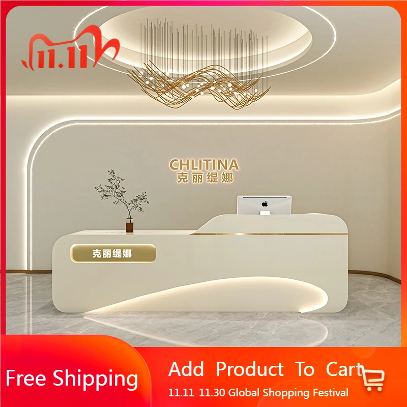 

Hotel Display Reception Desks Modern Shop Beauty Bar Luxury Restaurant Reception Desks Executive Escritorio Commercial Furniture
