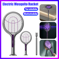 2025 New Upgraded 2-in-1 2800V Electric Mosquito Racket Rechargeable Mosquito Killer Lamp Mosquito Bat Swatter Bug Zappers