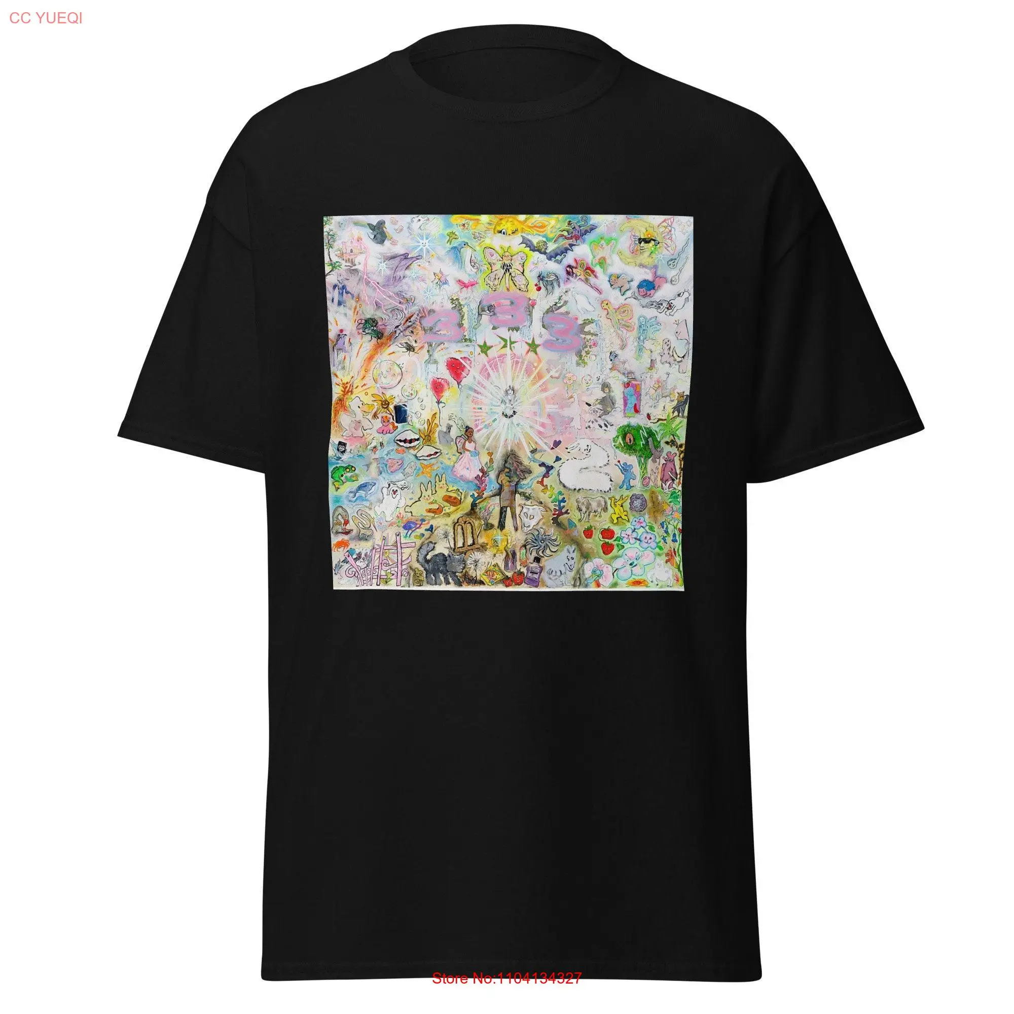 Bladee 333 Album T Shirt Men's Drain Gang Drainer Sweden Rap Hip Hop Yung Lean Ecco2K Black Kray Thaiboy Digital Sickboyrar