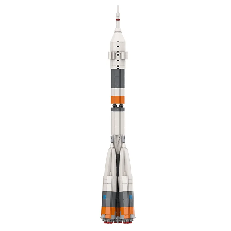 MOC-34825 R-7 Soyuz fusée blocs de construction Kit vaisseau spatial véhicule de lancement Electrolux brique modèle assembler jouet bricolage enfant cadeau