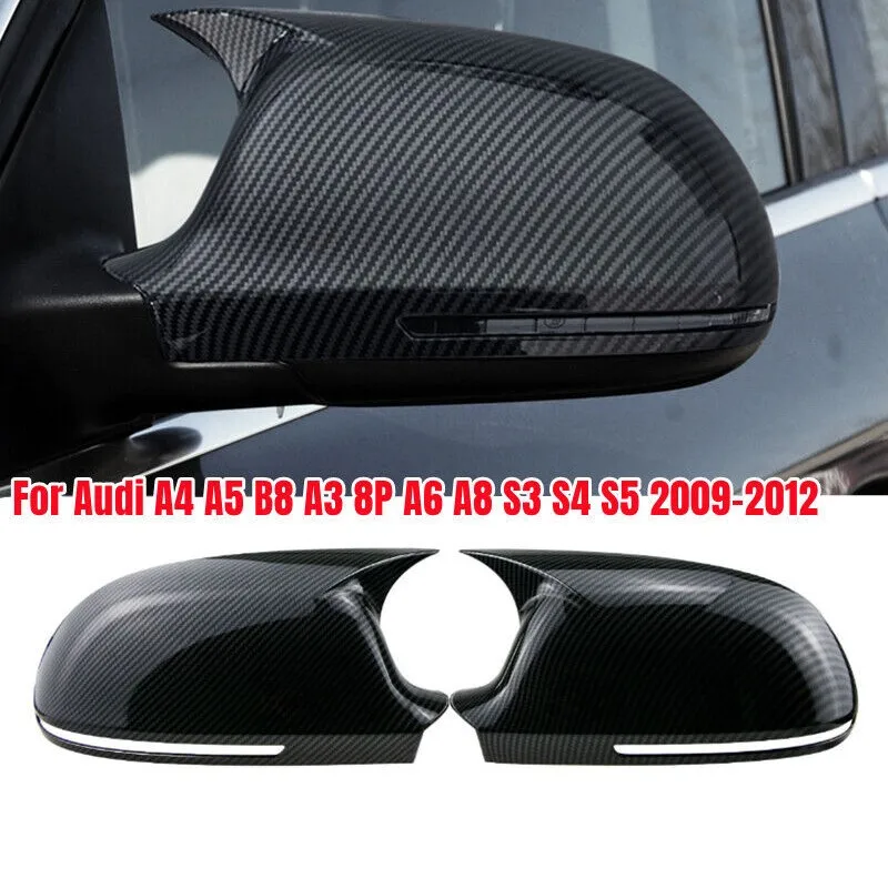 Para wyświetlacz tyłu samochodu lusterko boczne klosz do Audi A3 RS3 8P A4 RS4 A5 RS5 B8 2008-2009 A6 C6 akcesoria samochodowe