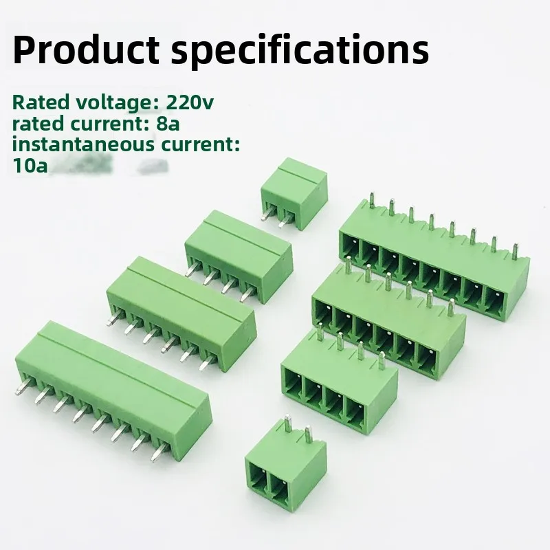 

15EDGV/R-3.5mm plug-in PCB terminal small pitch straight curved pin connector 2P-24P